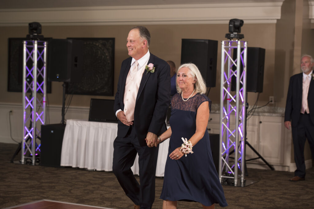 Introducing the parents into Kelsey & Scott's Reception at Worthington Hills Country Club