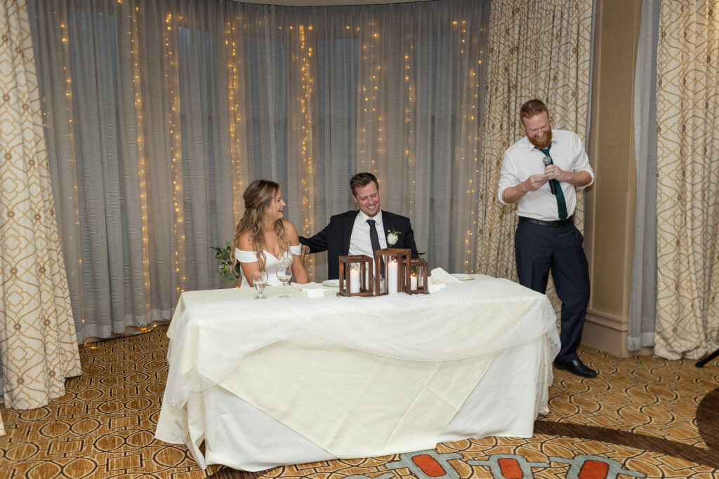 Speeches From Becca & Jordan's Wedding Inside Denison Hall At The Granville Inn