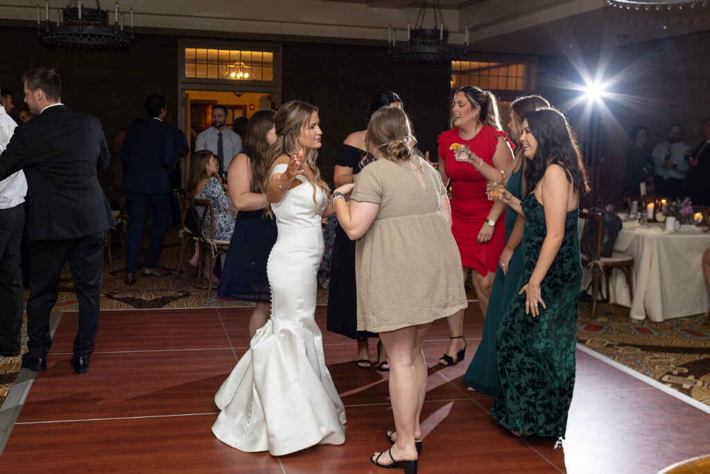 Guests Dancing at Becca & Jordan's Wedding Reception