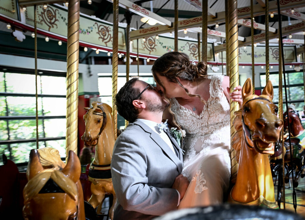 Kayge & Jayson on the Carousel at the Columbus Zoo & Aquarium in Powell, Ohio