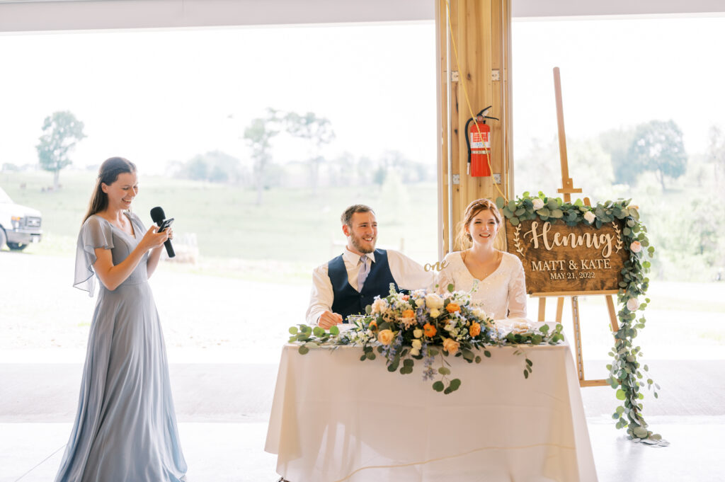 2nd Maid Of Honor Speech at Matthew & Kate's Wedding Reception in Amsterdam, OH