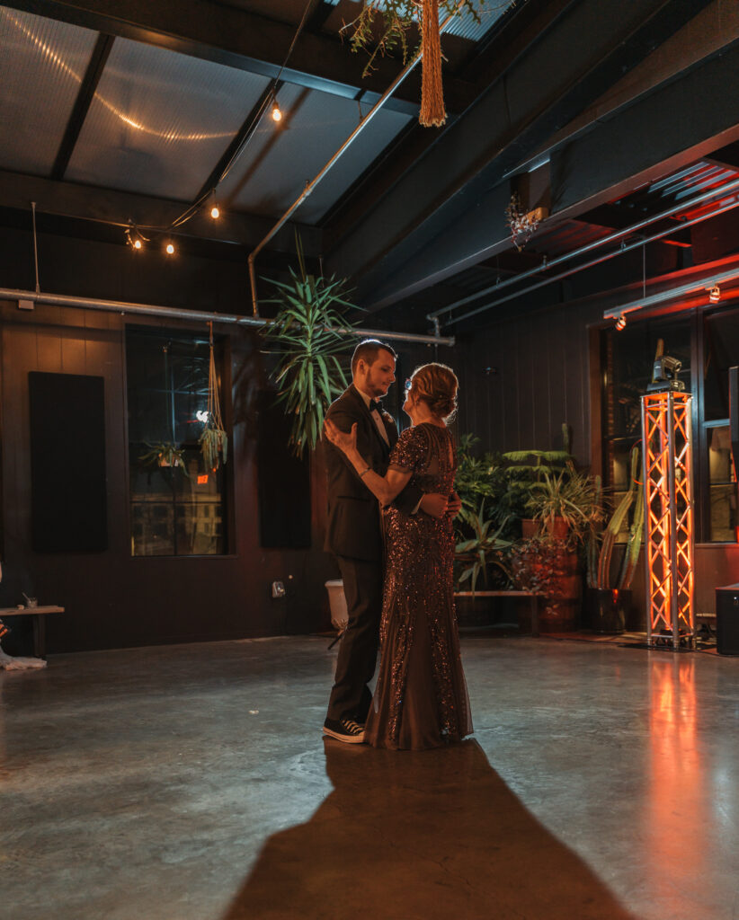 Logan's dance with his Mom at his Wedding Reception at Seventh Son Brewing Co in Italian Village in Columbus, OH