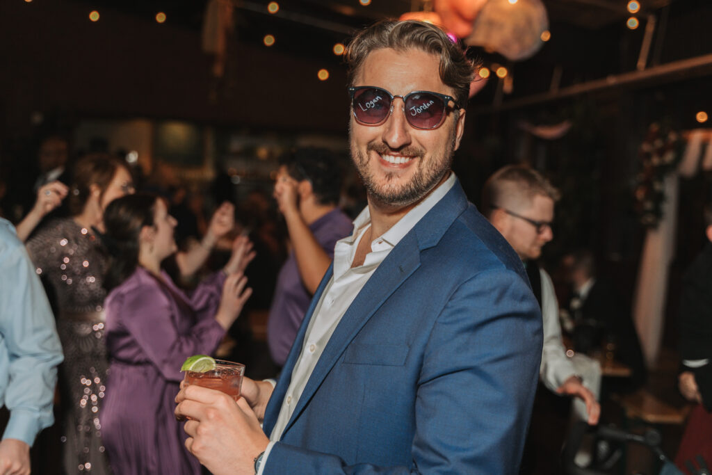 More dancing at Jordan & Logan's Wedding Reception at Seventh Son Brewing Co in Italian Village in Columbus, OH