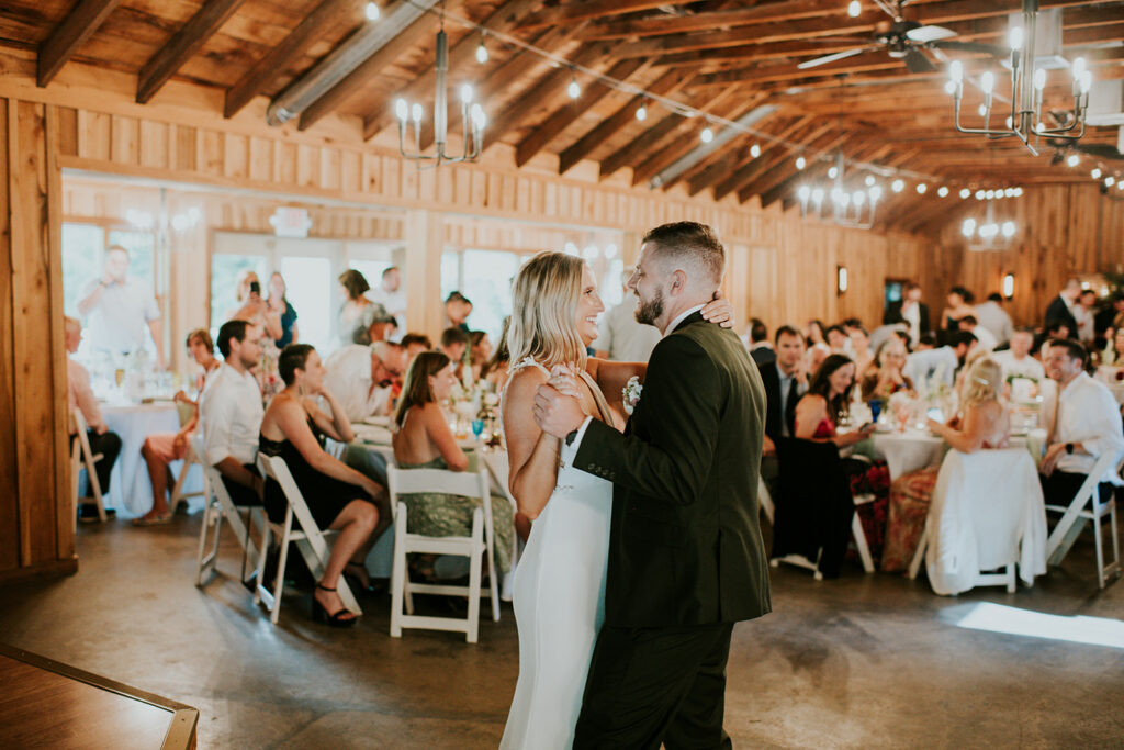 Ellen & Trevor's First Dance at their Wedding Reception at Crockett's Run in Logan, OH