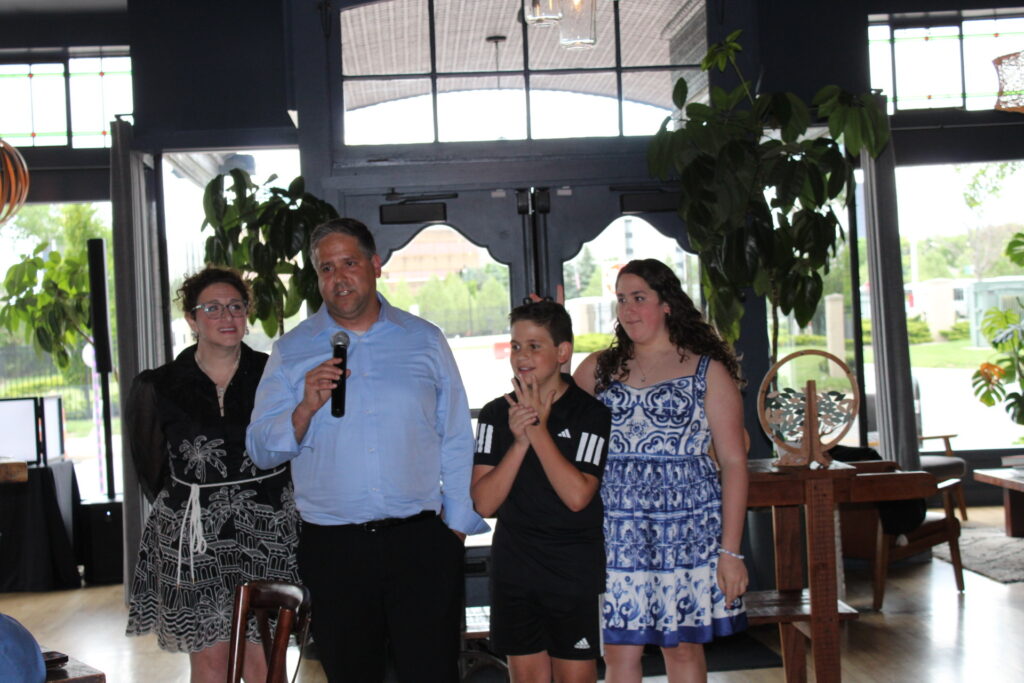 The welcoming and introduction at Isla's Bat Mitzvah at The Kitchen in Columbus, OH