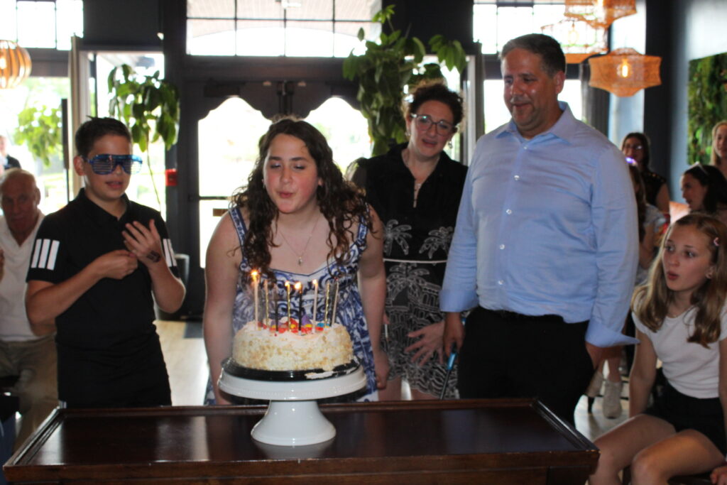 Singing Happy Birthday To Isla at her Bat Mitzvah at the Kitchen in Columbus, OH