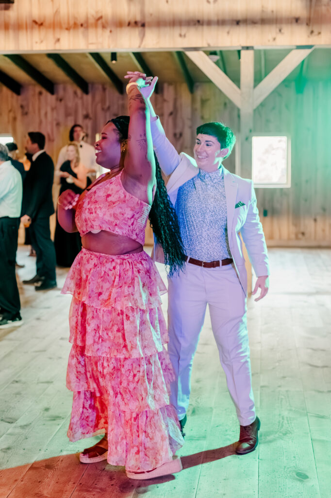 Guests dancing at Anna & Codey's Wedding Reception at Jorgensen Farms in Westerville, OH