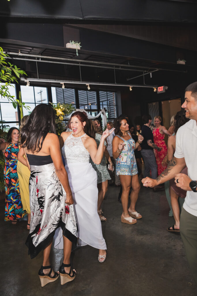 More of Susan & Ryan's family and friends enjoying their wedding reception at Seventh Son Brewing in Columbus, Ohio