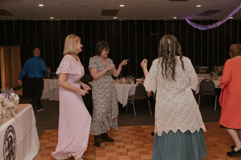 Kasey & John's guests on the dance floor at their wedding reception in Newark, Ohio