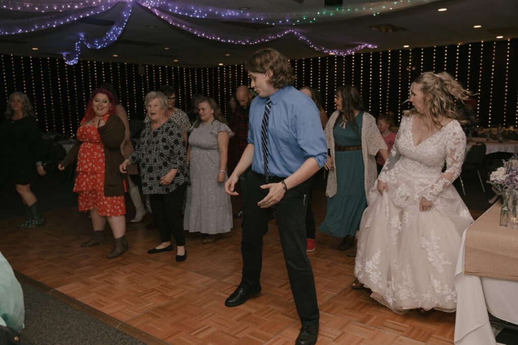 More good times on the dance floor at Kasey & John's Wedding Reception in Newark, Ohio