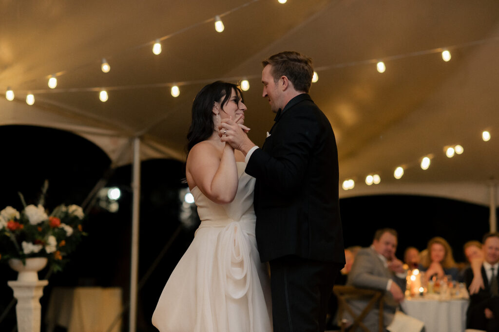 Carly & Roy's first dance at their wedding in Granville, Ohio