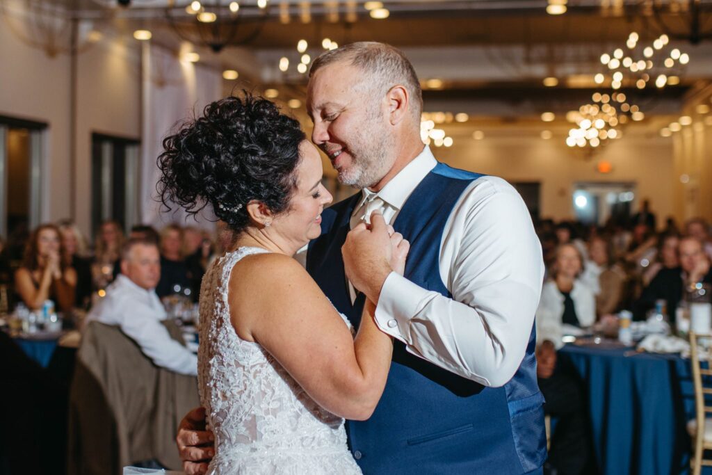 Heidi & Rusty's first dance at their wedding reception at The Wenbeck Wedding & Events Center in Lewis Center, OH