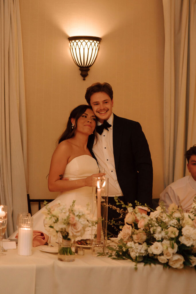 Shannon & Brady thank their guests for being a part of their wedding day at The Club at Corazon in Dublin, Ohio
