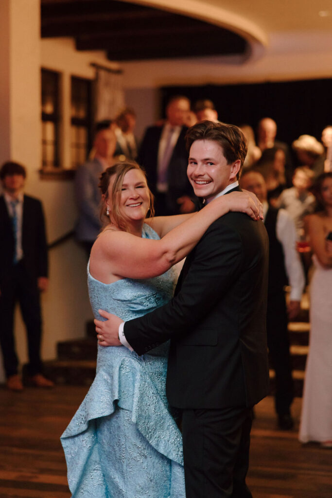 Brady & his mom share a dance for the Groom/Mother dance at The Club at Corazon